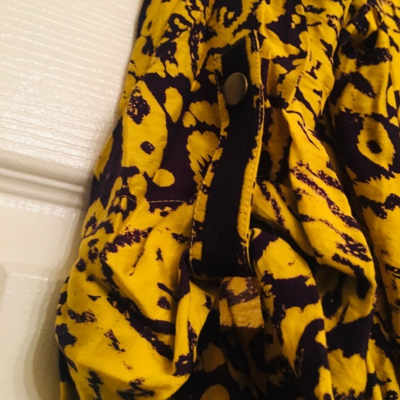 Adrianna Papell Mustard Plum Drawstring Dress 4 💜 - Picture 8 of 13